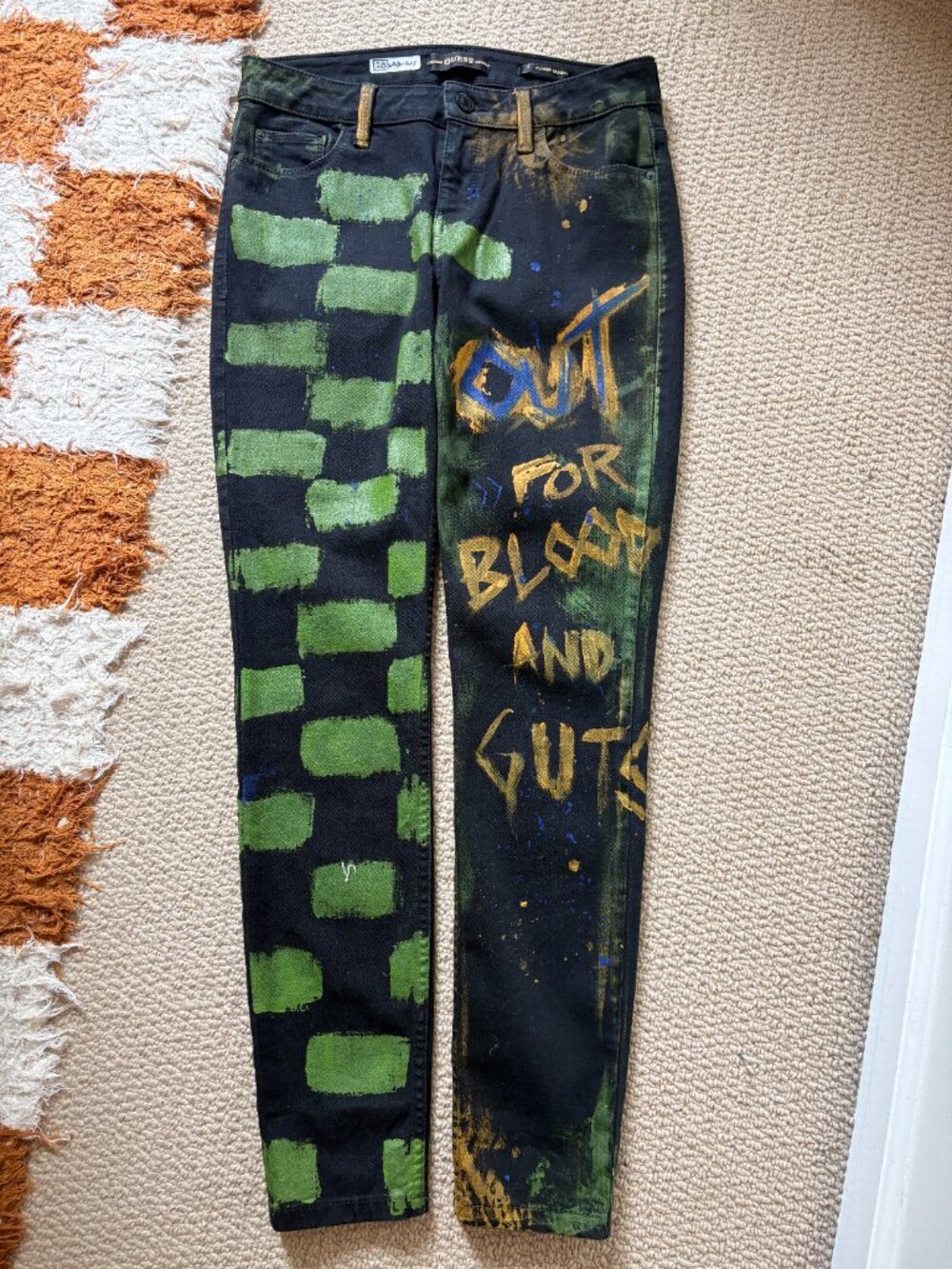 Riverdale Ghoulies Hand Painted Jeans - Size 28